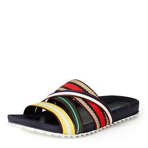 New Band of Outsiders Multicolor Strappy Ribbon Sandals Slides sz 5 Goop