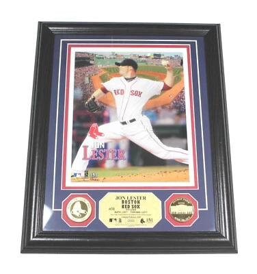Monedas de oro con foto limitada de Jon Lester de los Medias Rojas de Boston de la MLB Highland Mint WS24 Foto 1 de 4