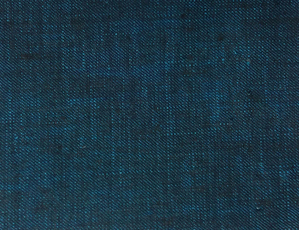 Blue linen Suiting fabric Summer Italian Suit pants jacket coat Cloth 5 YARDS - Image 1 of 1