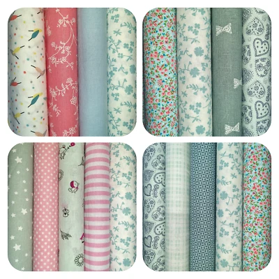 Stoffpaket  4 Stoffe 22 x 50 cm Patchworkstoff 100% Baumwolle - Bild 1 von 2