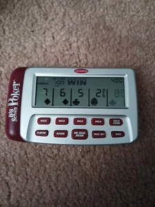Vintage 1995 Radica Big Screen Poker  Handheld Game Tested Working - Picture 1 of 5
