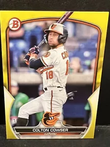 2023 Bowman Prospects Yellow /75 Colton Cowser #BP-144 - Picture 1 of 5