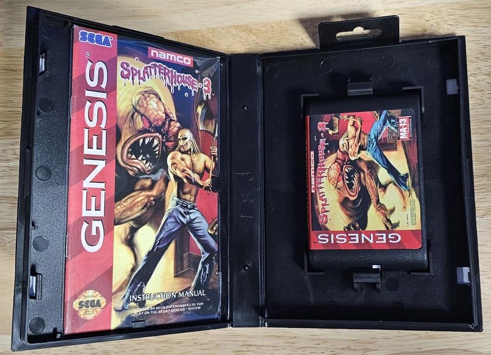Splatterhouse 3: Bloody Edition Game, Manual, & Case for Sega Mega Drive Genesis - Image 1 of 4