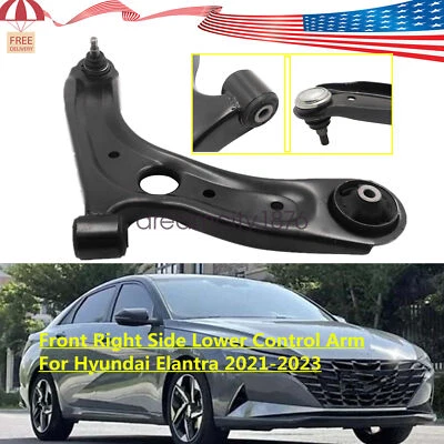 Front Right Side Lower Control Arm 54501AA100 Fit Hyundai Elantra 2021-2023 - Image 1 of 4