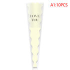 10pcs Single Rose Sleeves Flower Wrapping Bag Bouquet Packaging Bags Clear Cello