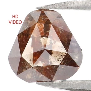 0.88 CT Natural Loose Triangle Shape Brown Color Diamond 6.90 MM Rose Cut NQ7866 - Picture 1 of 8