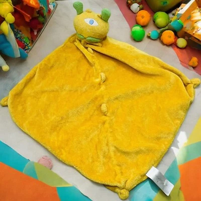 Angel Dear Yellow One Eyed Alien Monster Lovey Manta de Seguridad Peluche Foto 1 de 4