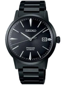 Seiko Presage The Black Velvet Cocktail Stainless Steel Men's Watch SRPJ15J1 - Picture 1 of 1