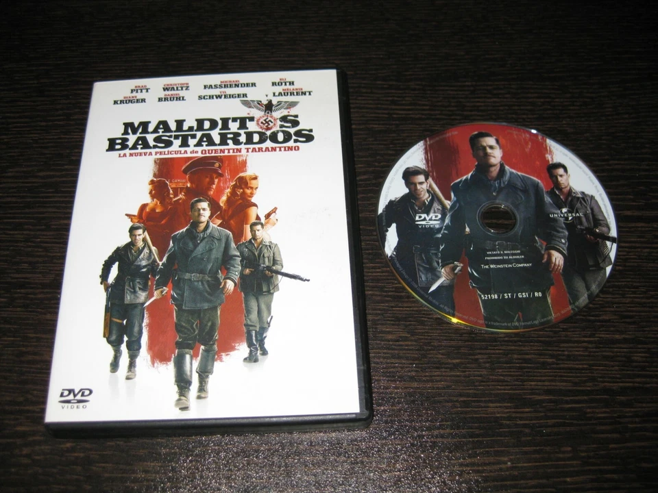 MALDITOS BASTARDOS DVD BRAD PITT DIANE KRUGER CHRISTOPH WALTZ DANIEL BRUHL - Imagen 1 de 1