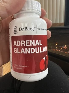 Dr. Berg Adrenal Glandular Supplement Energy Focus Stress & Immunity 60 Capsules - Picture 1 of 3