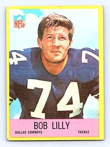 Bob Lilly Card 1967 Philadelphia #55 Dallas Cowboys - Picture 1 of 2