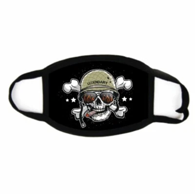 NUEVO Estampado de Halloween Reutilizable Moda Lavable Exterior 100% Algodón Doble Capa  Foto 1 de 2