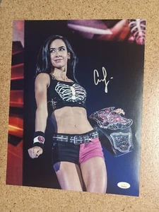 Foto firmada por AJ Lee 11X14 certificado de autenticidad JSA pegatina solo sexy autógrafo auténtico WWE AEW - Imagen 1 de 7
