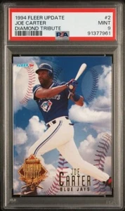 1994 Fleer Update Diamond Tribute #2 Joe Carter PSA 9 🔥 POP 1 🔥Highest Graded - Picture 1 of 4