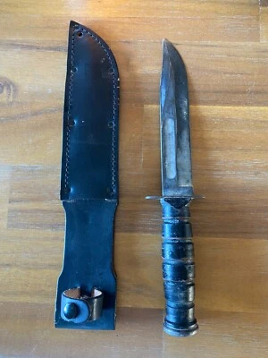 Faca Camillus com bainha de couro - Imagem 1 de 4