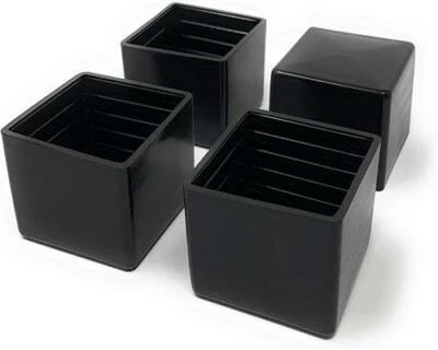 Design61 4x tappi per tubi quadrati 25 x 25 mm tappi di protezione scorrevoli protezione pavimento - Immagine 1 di 4