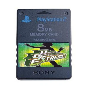 Tarjeta de memoria oficial Dance Dance Revolution Extreme PS2 desbloqueada guarda - Imagen 1 de 1