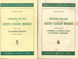 G. CAPUTO - Einführung in das Studium des modernen Kirchenrechts 2 Bände CEDAM - Bild 1 von 3