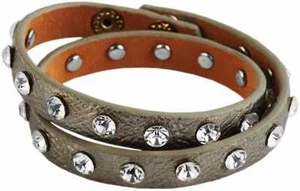 Armband Wickelarmband Strass Armschmuck Doppelarmband metallic - Bild 1 von 1