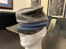 Civil War, Confederate Grey wool High-Quality, hand made Kepi - Size Large