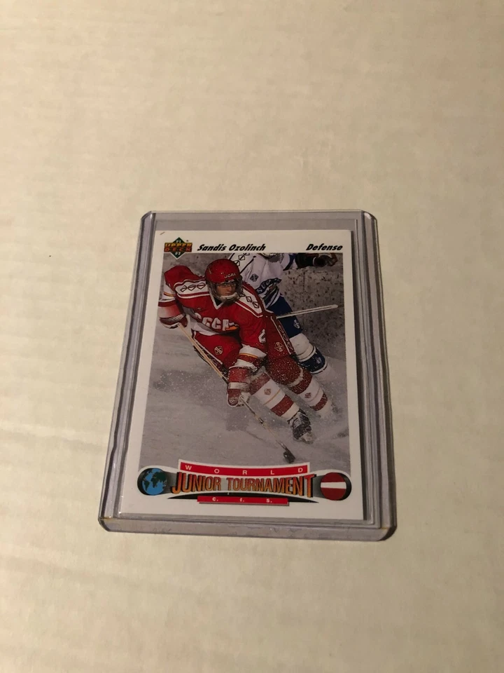 1991-92 Upperdeck UD HCKY Hockey #661 Sandis Ozolinch RC Rookie - Image 1 of 1