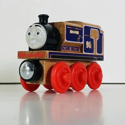 Thomas el Tren Charlie Madera Ferrocarril Tanque Motor Madera Real Serie Raro Foto 1 de 4