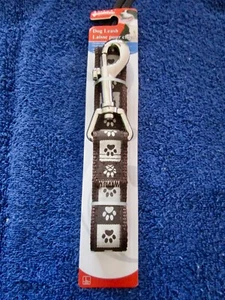 Correa para perro Pawise con estampado de patas 48" nueva. Estampados de patas marrón y blanco (U3CL) - Imagen 1 de 5