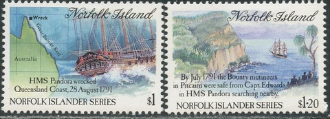 NORFOLK ISLAND Sc#508-509 1991 Islanders Generation III Complete Set OG Mint NH Cover