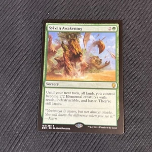 Sylvan Awakening Magic The Gathering Mtg Rare Dominaria Card - Picture 1 of 4