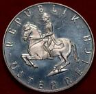 Uncirculated 1965 Austria 5 Schilling Silver Foreign Coin