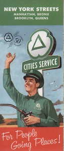 1960 Cities Service Road Map: New York Streets NOS - Picture 1 of 1