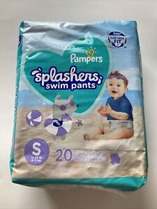 (NEW) Pampers Splashers Disposable Swim Pants 20 pack SMALL 13-24lb