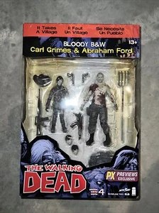 McFarlane Walking Dead Exclusive Carl Abraham Bloody Black & White New - Picture 1 of 6