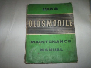 1958 Oldsmobile Maintenance Shop Manual (ORIGINAL) Printed by GM Canada PSD53-33 - Picture 1 of 12