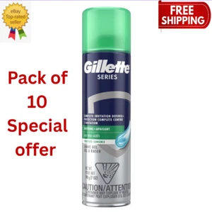 Gillette Series 3X Sensitive Shave Gel, Hydrates, Protects ,7 Ounce (Pack of 10) - Picture 1 of 7