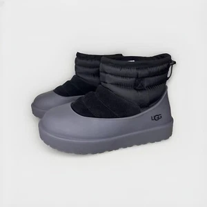 UGG Clásicas Mini Pull-On Botas Climáticas Negro Gamuza Hombres 8 Mujeres 9 Piel de Oveja 113073 - Imagen 1 de 13