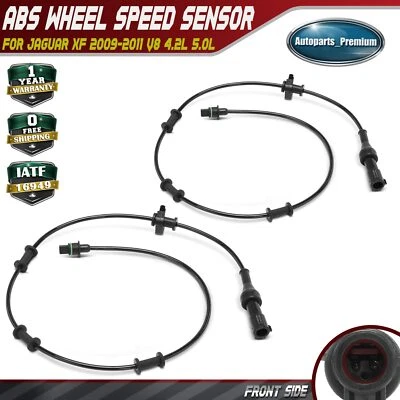 2Pcs Front LH & RH ABS Wheel Speed Sensor for Jaguar XF 2009-2011 V8 4.2L 5.0L - Image 1 of 4