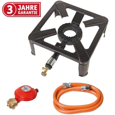 WALTER Hockerkocher, inkl. Schlauch und Propankonstantregler, Gasbrenner - Bild 1 von 4