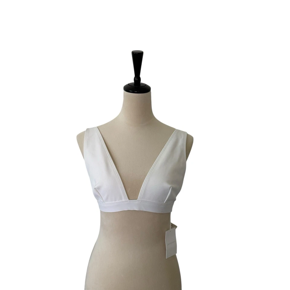 Top de natación Zimmermann Separates blanco talla 8/10 A/B sujetador ancho unido nuevo con etiquetas Foto 1 de 4