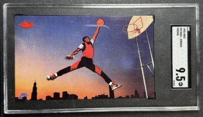 MICHAEL JORDAN SGC 9.5 1985 NIKE PROMO ROOKIE RC JUMPMAN AIR MJ MINT + - Image 1 of 2