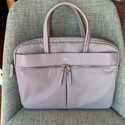 Knomo Maiyfair Hannover Gris 14” Laptop Bandolera Mango Nylon Bolso Unisex Nuevo con Etiquetas Foto 1 de 4