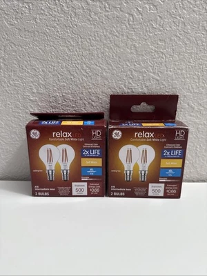 GE Relax LED A15 Ceiling Fan Light Bulbs, 5.5 Watts, Soft White, 2-Pack - Image 1 of 2
