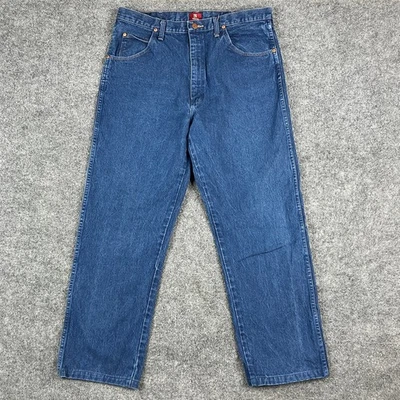 Wrangler Jeans Mens Size 36x38 Blue Straight Fit Classic Denim Durable 31MWZPW - Image 1 of 4