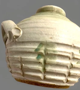 VTG Art Studio Pottery Decor Cottage Western Earthtones Green Signed Sanderson - Picture 1 of 23