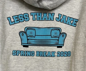 *Super Rare* Less Than Jake 2020 Spring Break Limited Edition COVID ERA Hoodie - Picture 1 of 7