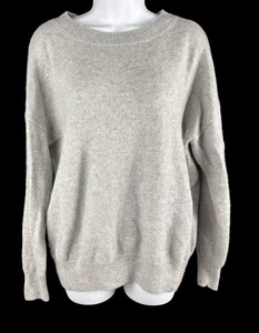 Women's Frame Gray Cashmere Crew Neck Pullover Sweater Size S  - Picture 1 of 5