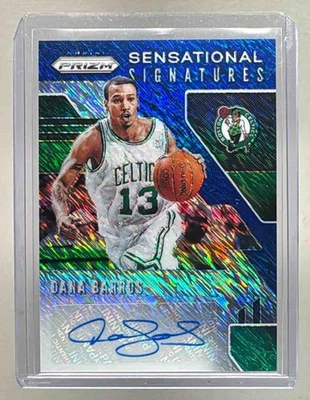 Dana Barros 2019 Panini Prizm #SS-DBS Premium Blue Shimmer Sensational Auto - Image 1 of 2