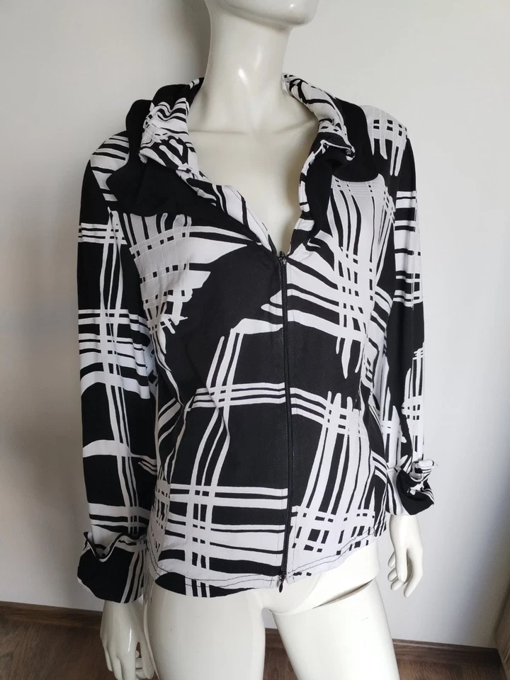 JOSEPH RIBKOFF long sleeve full zip top blouse size UK 18-20 - Изображение 1 из 4