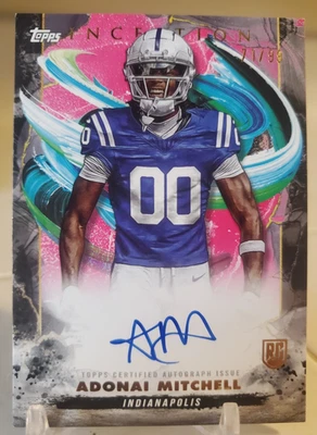 2024 ADONAI MITCHELL Topps Inception Auto Rookie Card Autograph #/99 COLTS RC SP - Image 1 of 2