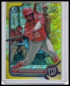 Bowman #BCP-83 2022 Roismar Quintana Chrome Prospects Yellow Nationals #/75 - Imagen 1 de 2